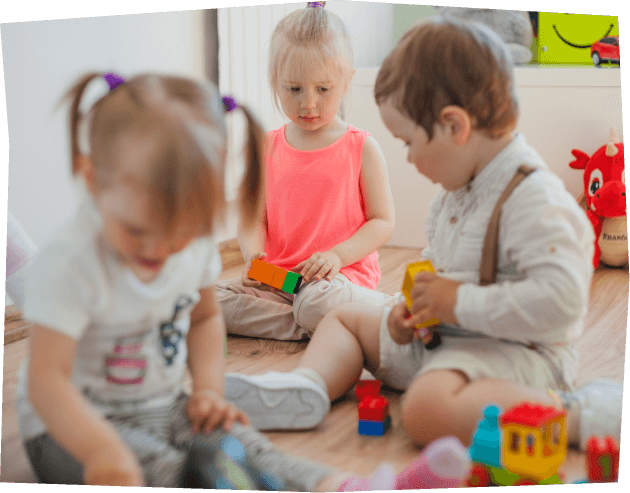 Three children playing - Believe Early Education - Childcare centre Logan Reserve